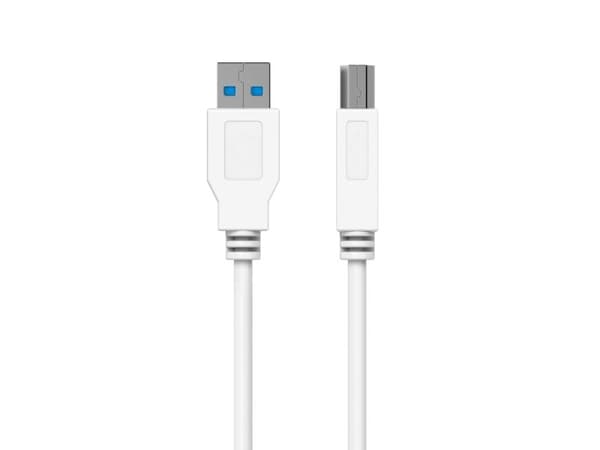 Sinox USB 3.0-kabel. 2 m. Vit