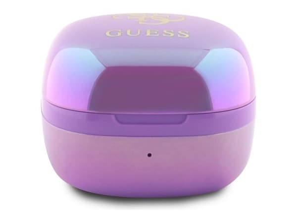 Guess 4G tryckt logotyp Bluetooth TWS-hörlurar + docka - lila