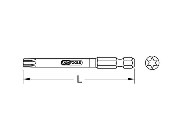 KS Tools 918.3580 9183580 Torx-bitti 1 stk