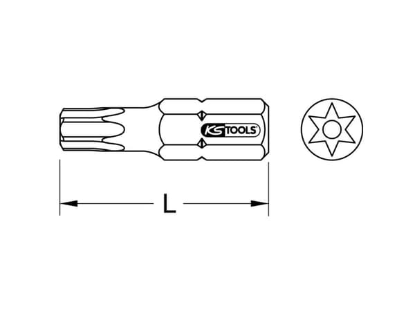 KS Tools 918.3626 9183626 Torx-bitti 5 stk