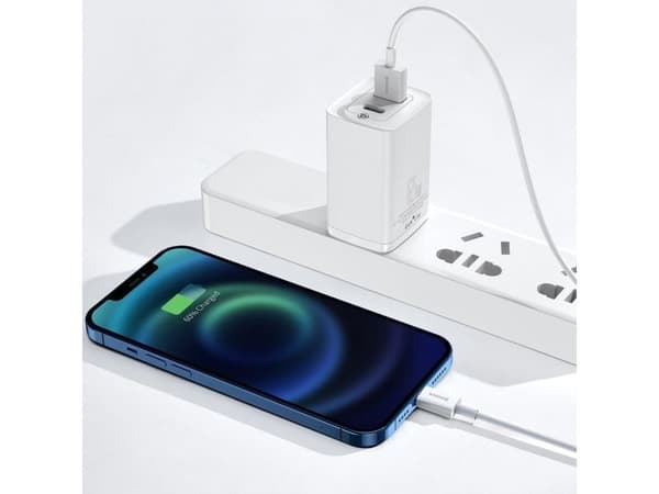 Baseus USB-A till Lightning-kabel 0,25 m vit (CALYS-02)