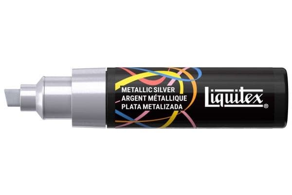 LQX-marker 8 mm metallic silver