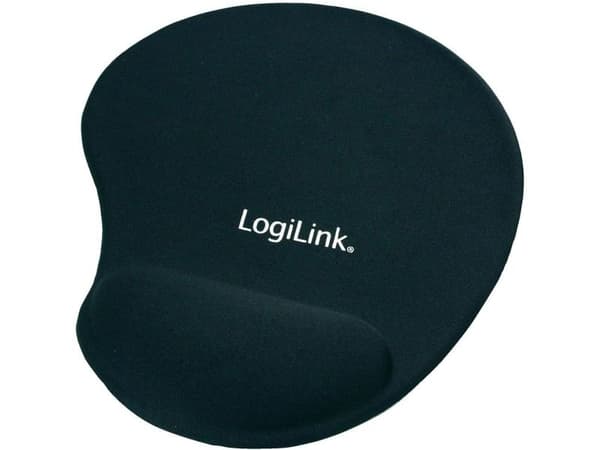 LogiLink - Musematte med håndleddsstøtte - svart