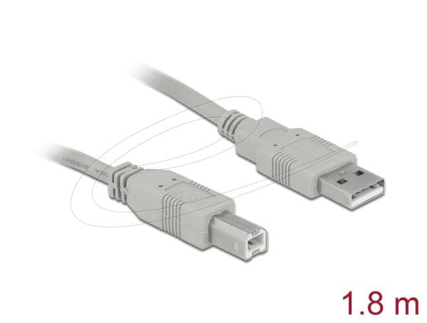 Delock - USB-kabel - USB (hann) til USB-type B (hann) - USB 2.0 - 1.8 m