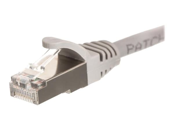 Netrack - Patchkabel - RJ-45 (han) til RJ-45 (han) - 5 m - FTP - CAT 6 - booted, knastfri - grå