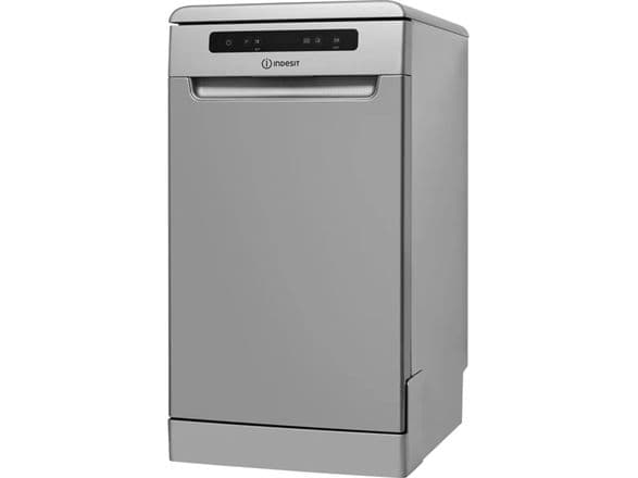 Indesit diskmaskin DSFO 3T224 C S fristående 45 cm 10 kuvert 9 program energiklass E display silver