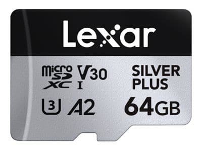 Lexar Professional SILVER PLUS microSDXC UHS-I kortti 64 GB