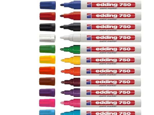 Färgpenna Edding® 750 silver - (10 st./förpackning)