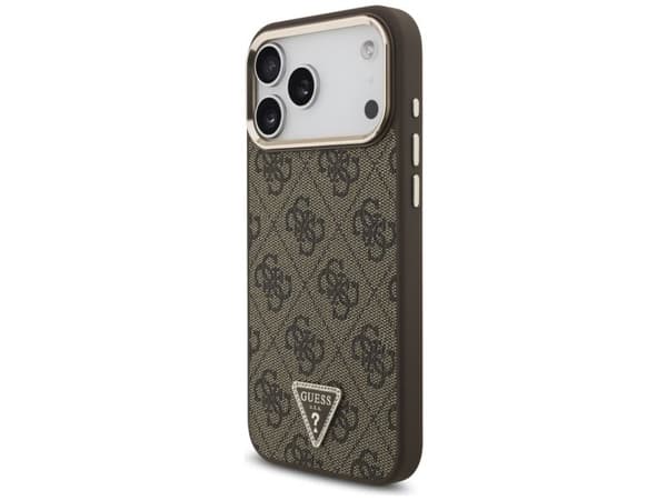 Guess 4G Triangle Logo MagSafe Case for iPhone 17 Pro Max / 18 Pro Max - Brown