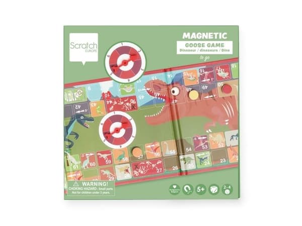 Scratch magnetiskt spel Ges med spinner dinosaurier