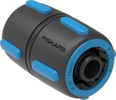 Fiskars 1027064, Slangekontakt, 1/2", Hunkjønn/Hunkjønn, Sort, Blå