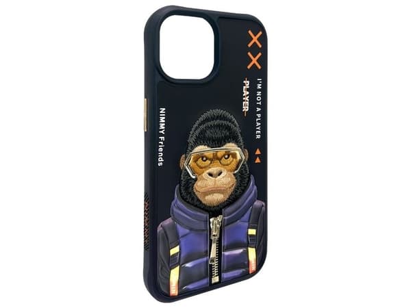 Nimmy Cool&amp;Cute 2.0 Monkey case for iPhone 15 - black