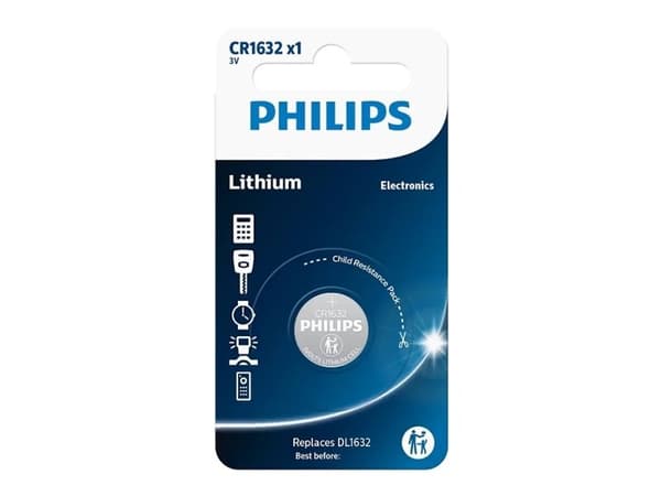 Philips CR1632 Knapcelle batteri 3V