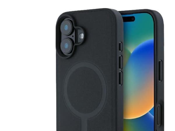 Mercedes Smooth lær MagSafe-etui til iPhone 16 Plus – svart