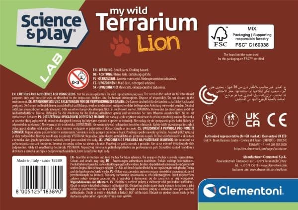 Clementoni Mini-terrarium – Lejon