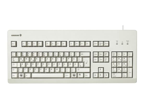 CHERRY G80-3000 - Tastatur - PS/2, USB - USA - lysegrå