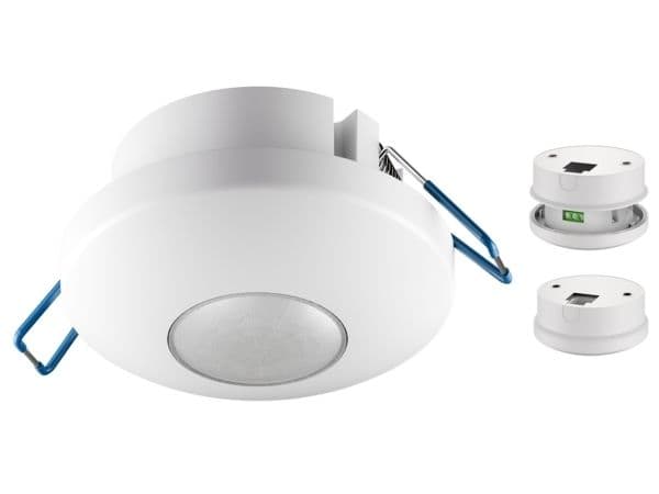 2-i-1 bevegelsesdetektor, hvit, hvit – for overflatemontering