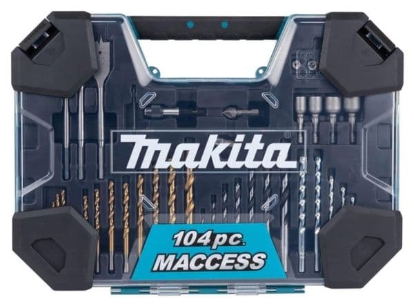 Bit- och borrset Makita 104 delar E-22604