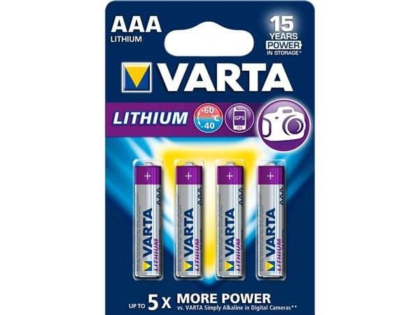 Varta Professional - Batteri 4 x AAA - Li - 1100 mAh