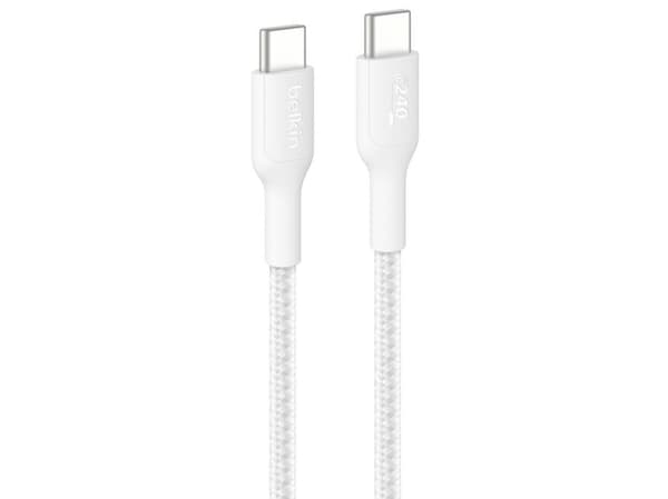 Belkin BoostCharge Pro, 2 m, USB C, USB C, Valkoinen