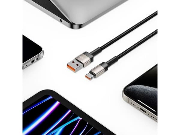 USB-kabel Tech-Protect USB-C til USB-C 2 m svart (5906203690756)