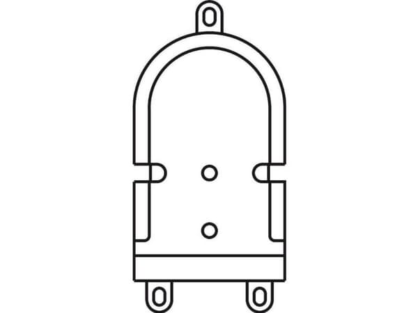 Siedle 200029839-00 dørtelefon-tilbehør monteringsutstyr sort