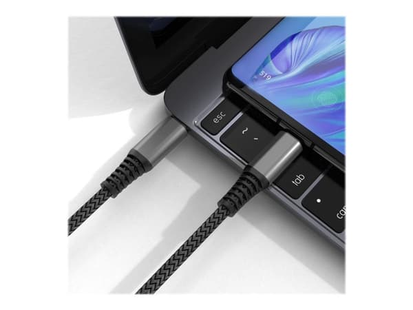 4smarts USB-C USB-C-kaapeli PremiumCord 100W 1.5m musta