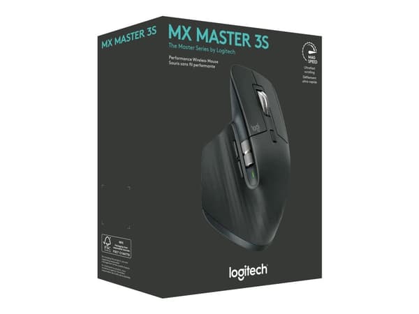 Logitech Master Series MX Master 3S - Mus - trådlös - Bluetooth (ingen dongel)