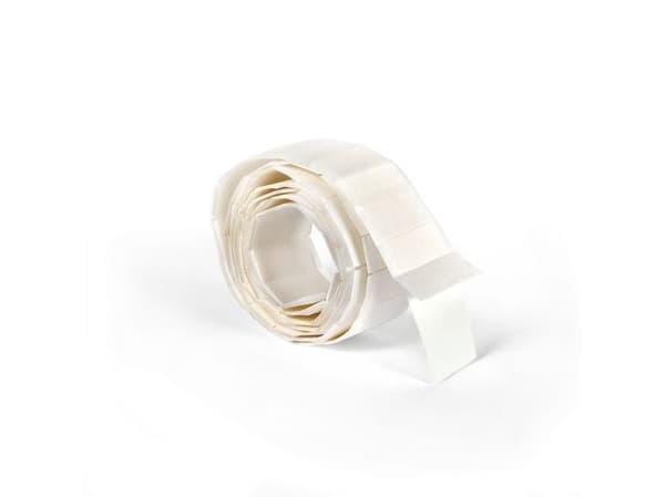 Klæbepuder 25x12x1mm Hvid - (12 stk.)