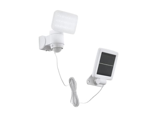 EGLO CASABAS solcellslampa i vitt med sensor