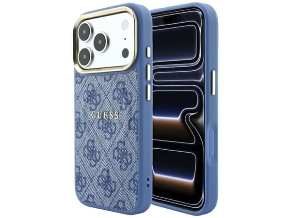 Guess Embossed 4G Classic MagSafe Case for iPhone 17 Pro Max / 18 Pro Max - Blue