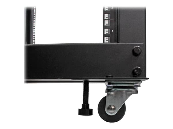 Startech 25U 19" Open Frame Server Rack, 4 Post Adjustable Depth 22-40" Mobile, Free Standing Rolling Network/Computer Equipment Data Rack, Dell Po...
