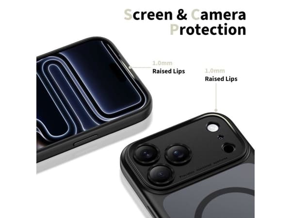 Hurtel Tech-Protect Magpeak Magsafe CC-deksel til iPhone 17 Pro Max - Matt svart
