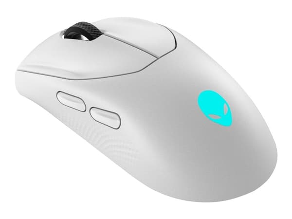 Alienware AW720M, Molempikätinen, Optinen, RF Wireless + Bluetooth, 26000 DPI, Valkoinen