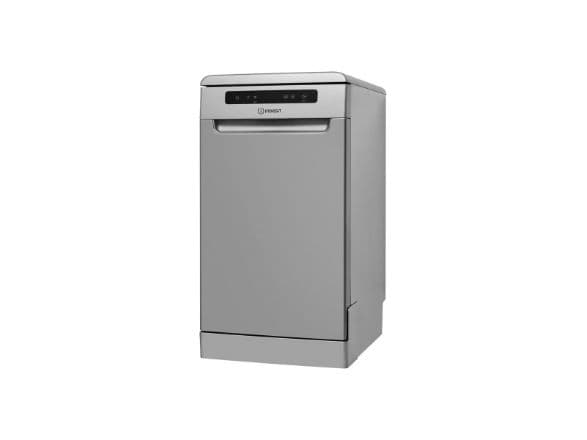 Indesit diskmaskin DSFO 3T224 C S fristående 45 cm 10 kuvert 9 program energiklass E display silver