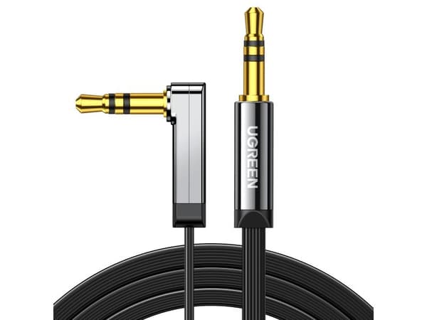 Ugreen 10599, 3.5mm, Hanstik, 3.5mm, Hanstik, 2 m, Sort
