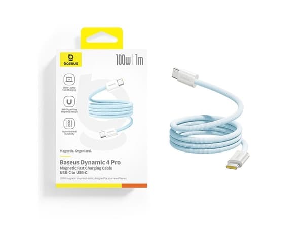 Baseus USB-C til USB-C kabel 1 m, blå (6932172691400)
