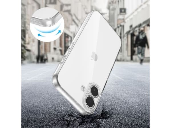 Tech-Protect FlexAir-deksel for iPhone 17 - transparent