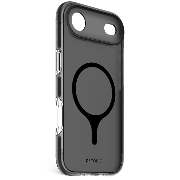 Decoded D26IPO17ABCT2FK, Suojus, Apple, iPhone Air, 16,5 cm (6.5"), Läpinäkyvä, Musta