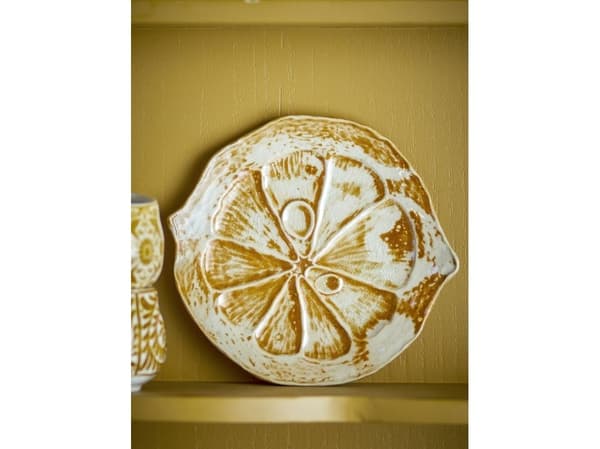 Bloomingville CREATIVE COLLECTION Golda serveringsfat, brun, stengods