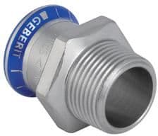 GEBERIT Overgang rustfri 42-11/2 muffe / nippel mapress