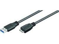 MicroConnect - USB-kabel - Micro-USB typ B (hane) till USB typ A (hane) - USB 3.0 - 5 m - svart
