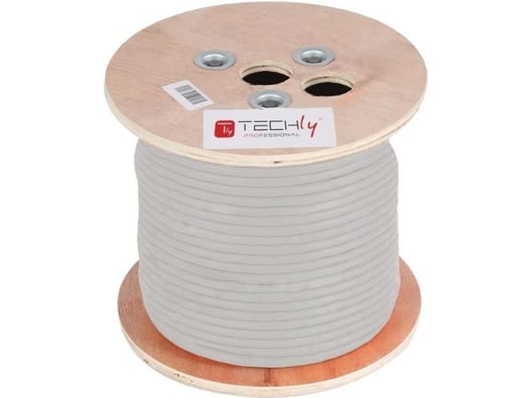 Techly ITP-C5F-305-RIS, 305 m, Cat5e, F/UTP (FTP), harmaa