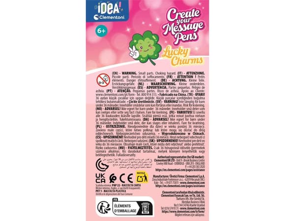 Clementoni Create Your Message Pen Lucky Charms (Pack By 3)