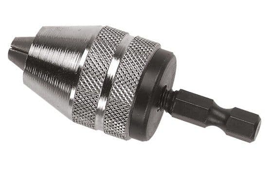 C.K Tools T2463, Nøkkelløs chuck, 1/4", Stål, Kromfarget, Rustfritt stål