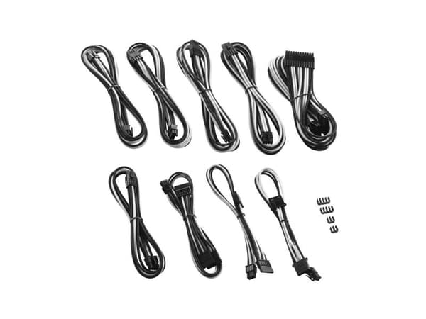 CableMod PRO Series ModMesh C-Series RMi & RMx Cable Kit - Strömkabelsats - formpressad - vit