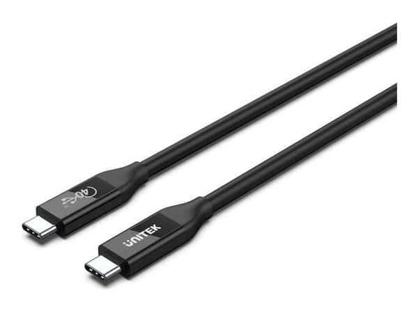 Unitek - USB-kabel - USB-C (hann) til USB-C (hann) - USB / USB 2.0 / USB 3.0 / USB 3.1 / USB 3.2 / USB 3.2 Gen2 / Thunderbolt 3 / Thunderbolt 4 - 8...