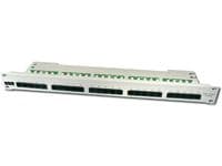 DIGITUS CAT 3 ISDN - Patch-panel - rackmontering - CAT 3 - RJ-45 X 25 - grå, RAL 7035 - 1U - 19"