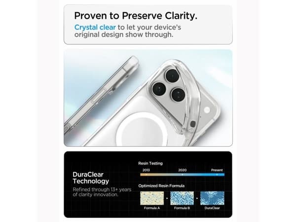 Spigen Liquid Crystal MagSafe Case for iPhone 18 Pro Max / 17 Pro Max - Clear and White