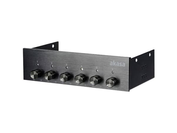 Akasa FC.SIX AK-FC-08BKV2 - Systemviftehastighetskontroller - svart